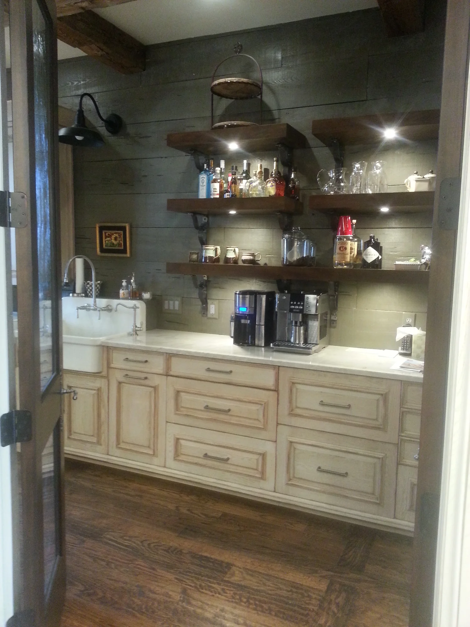 Contemporary utility and additional living area remodel in Oklahoma City