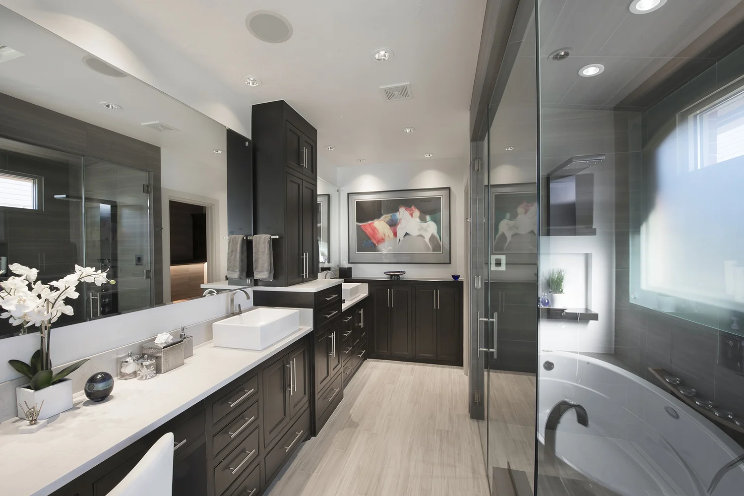 Transitional bathroom remodel in Oklahoma City