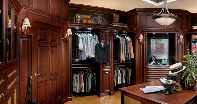 Valet and storage cabinetry remodel in Oklahoma City