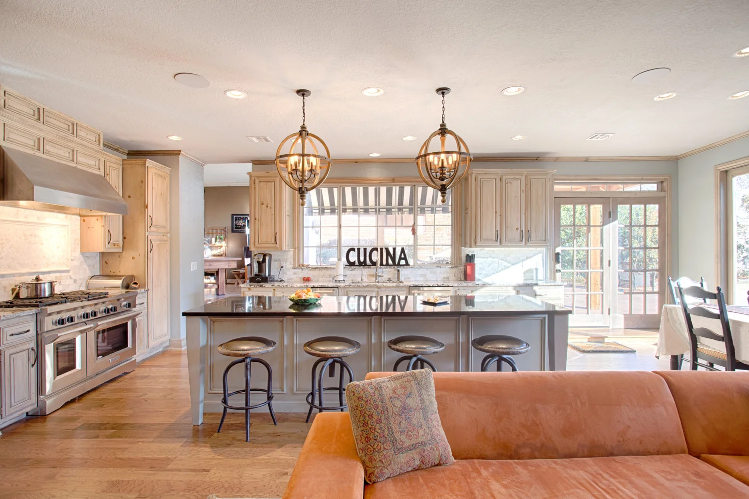 Industrial farmhouse kitchen remodel in Oklahoma City